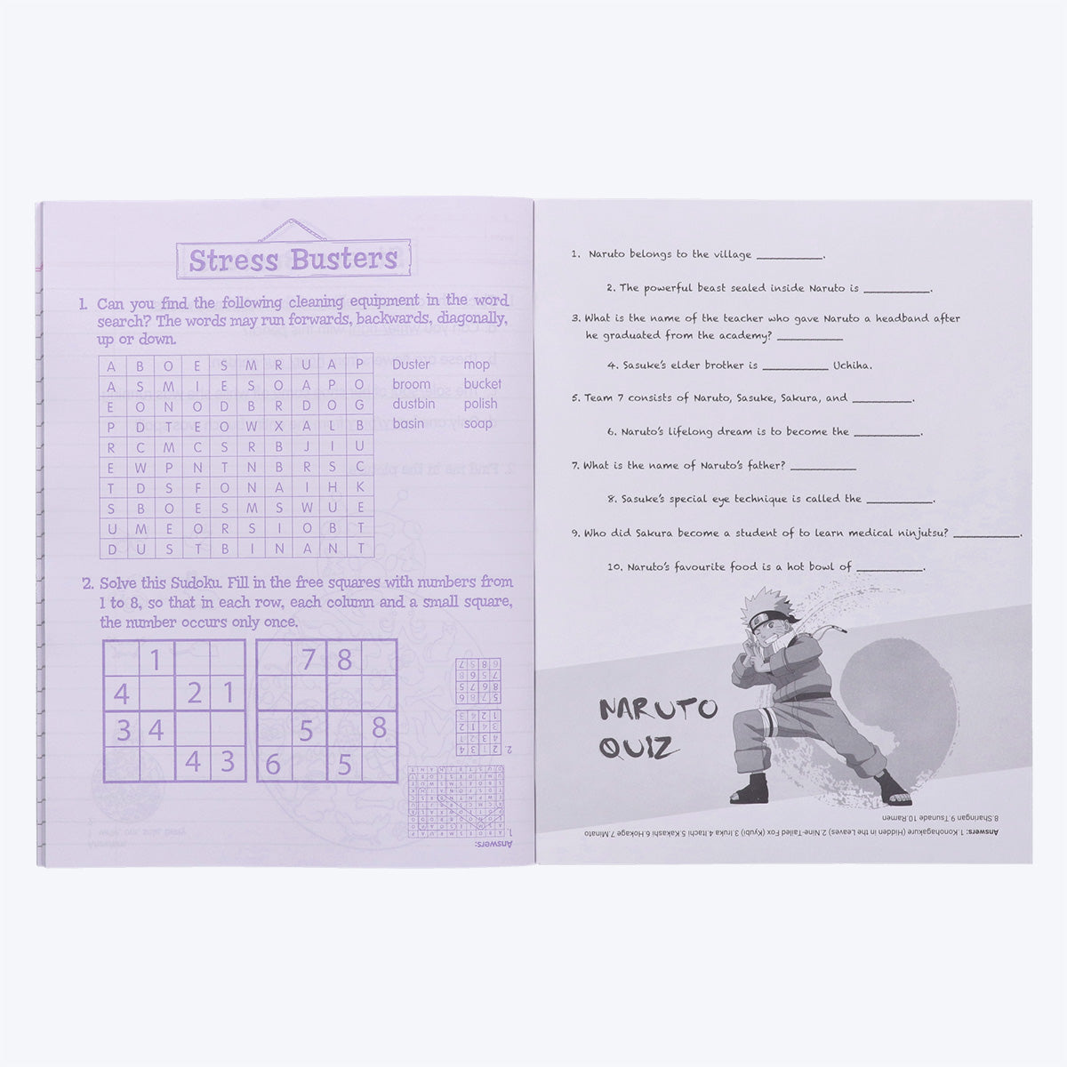 Youva NARUTO Jumbo Note Book| Single Line| 172 Pages | Jumbo Size 18cm x 24cm| For Students by Navneet