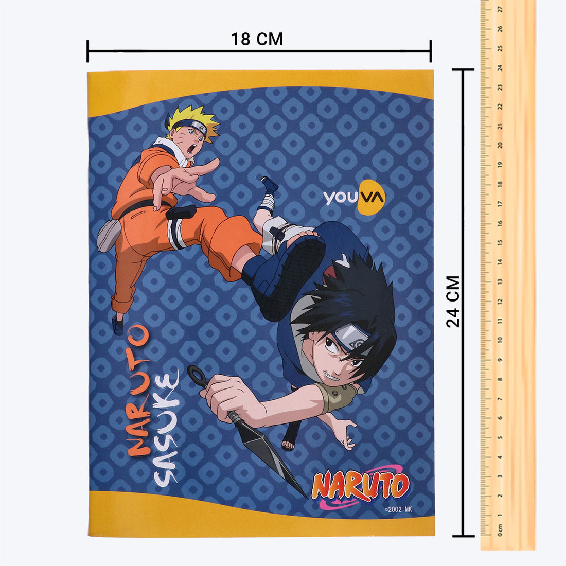 Youva NARUTO Jumbo Note Book| Single Line| 172 Pages | Jumbo Size 18cm x 24cm| For Students by Navneet
