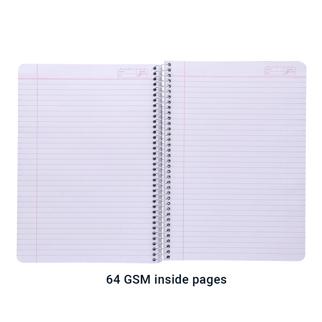 Youva STELLAR Spiral Long Notebook| Single Line| 172 Pages | A4 Size 21cm x 29.7cm| For Students by Navneet