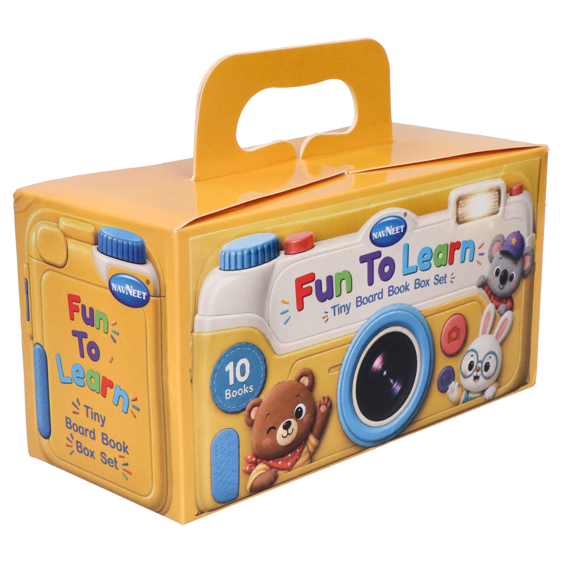 Yellow box first image tiny board book