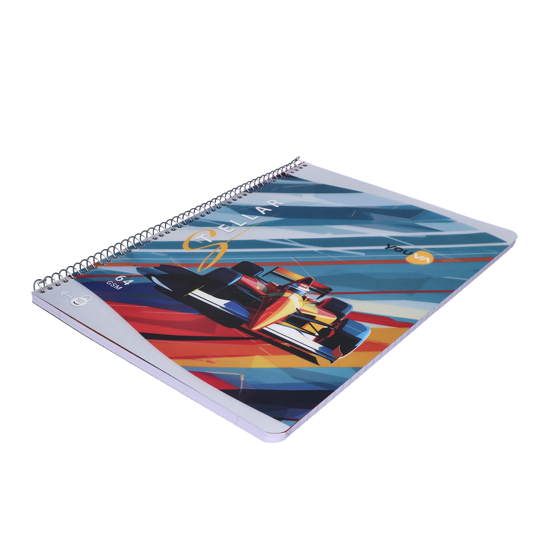 Youva STELLAR Spiral Long Notebook| Single Line| 172 Pages | A4 Size 21cm x 29.7cm| For Students by Navneet