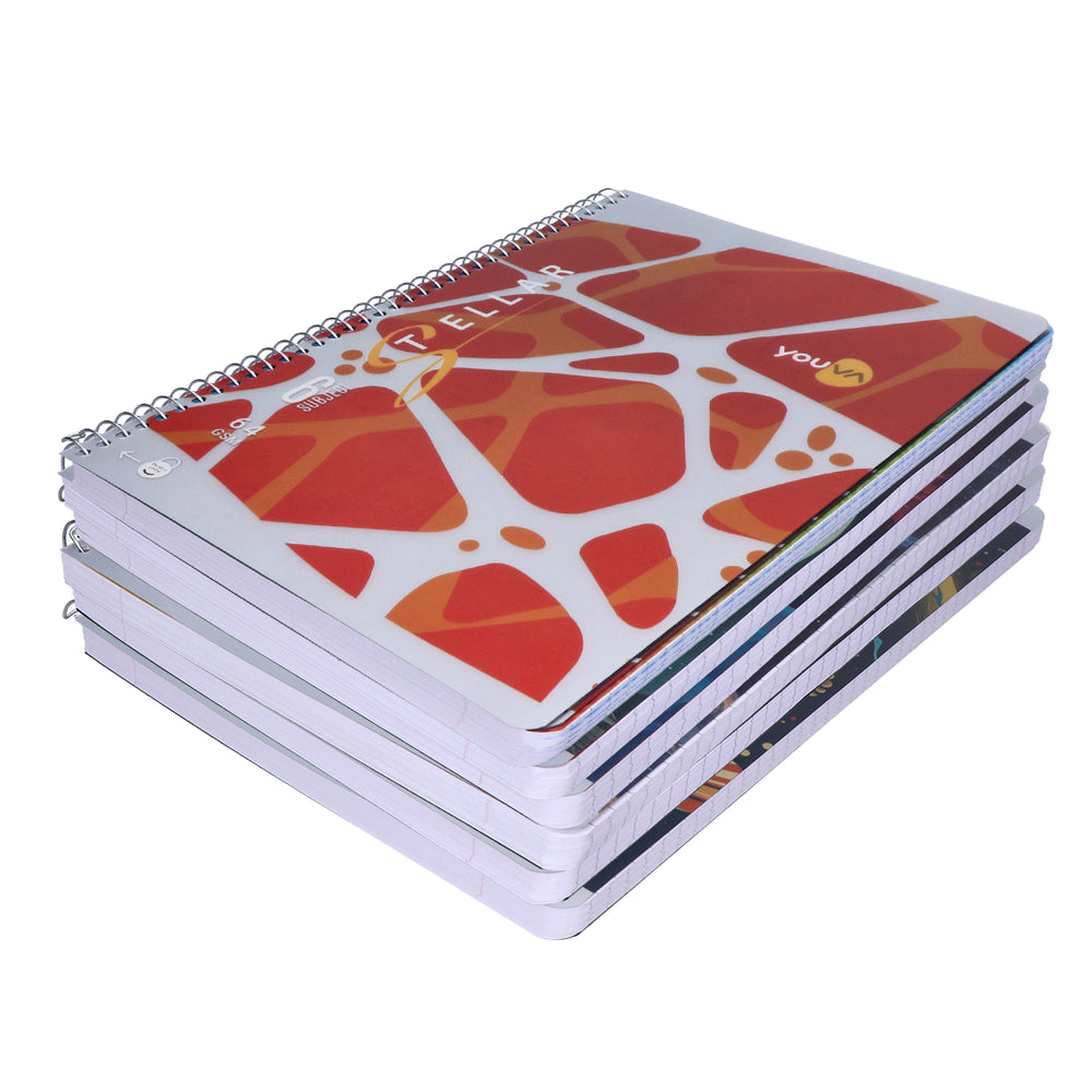 Youva STELLAR Six Sub Long Notebook| Single Line| 300 Pages | A4 Size 21cm x 29.7cm|  For Students by Navneet