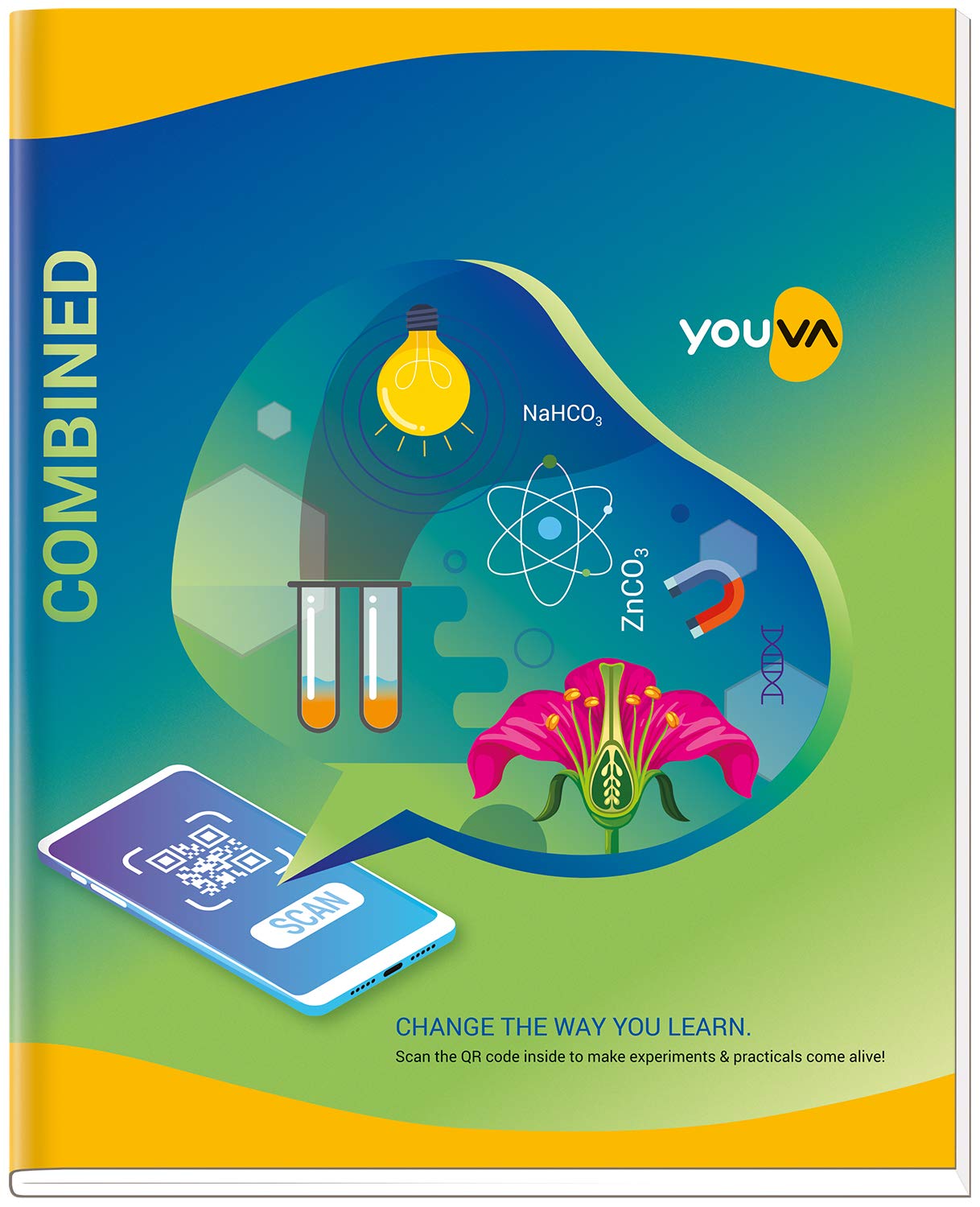 Combined (1 Ruled / 1 Plain) 21.5cm x 28cm YOUVA  Practical Book