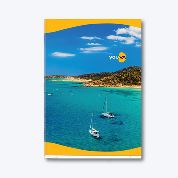 Single Line YOUVA  Long Book – A4 Size (Spiral) Trendy Series Pack Of 3