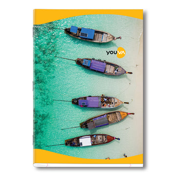 Single Line YOUVA  Long Book – A4 Size (Soft Bound) Feminine Series Pack Of 4